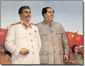 Stalin-Mao poster.