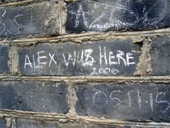 Graffiti on the Great Wall.