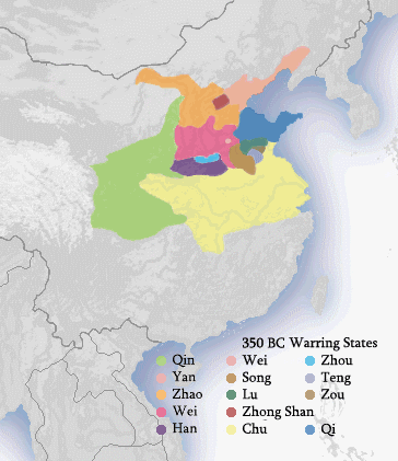 China divided into 14 states.