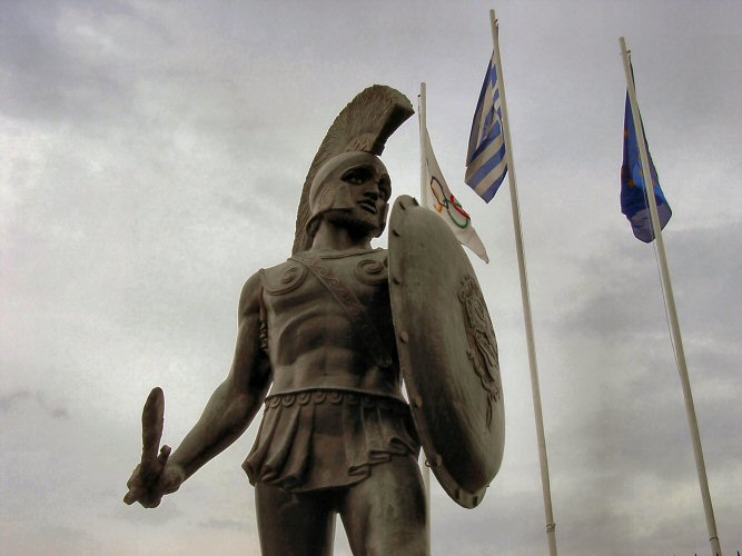 Leonidas in Sparta.