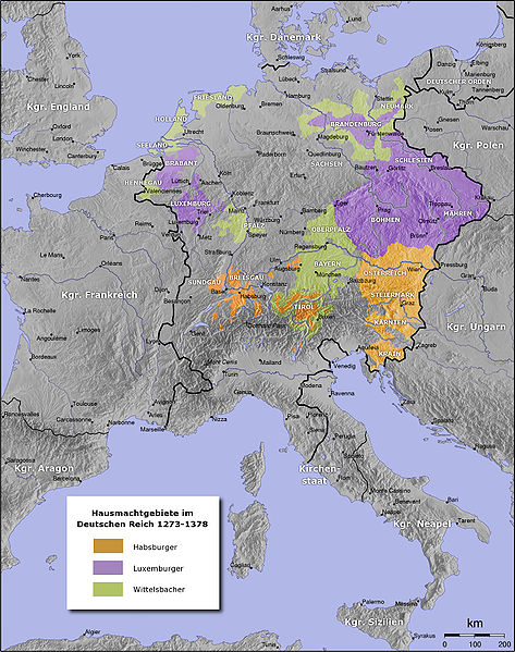 Map of the HRE.