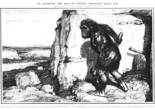 1909 Neanderthal sketch