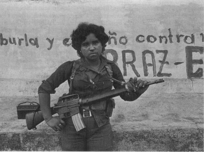 Female Salvadoran guerrilla.