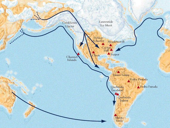 The ice age migration.