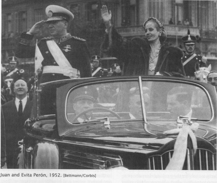 Juan & Evita Peron in early 1952.