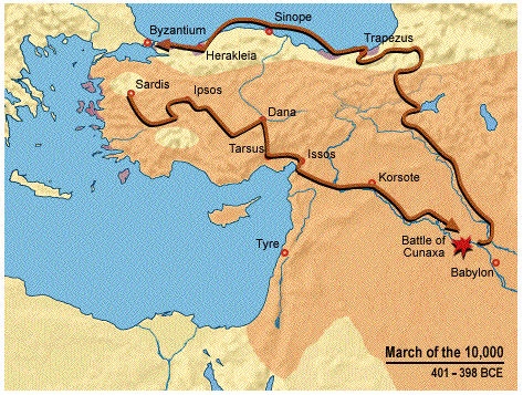 Map of the Anabasis.