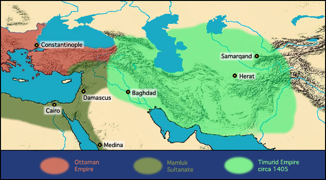 Middle East map, 1405.