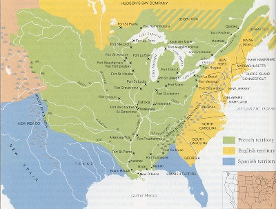 North America, 1750.