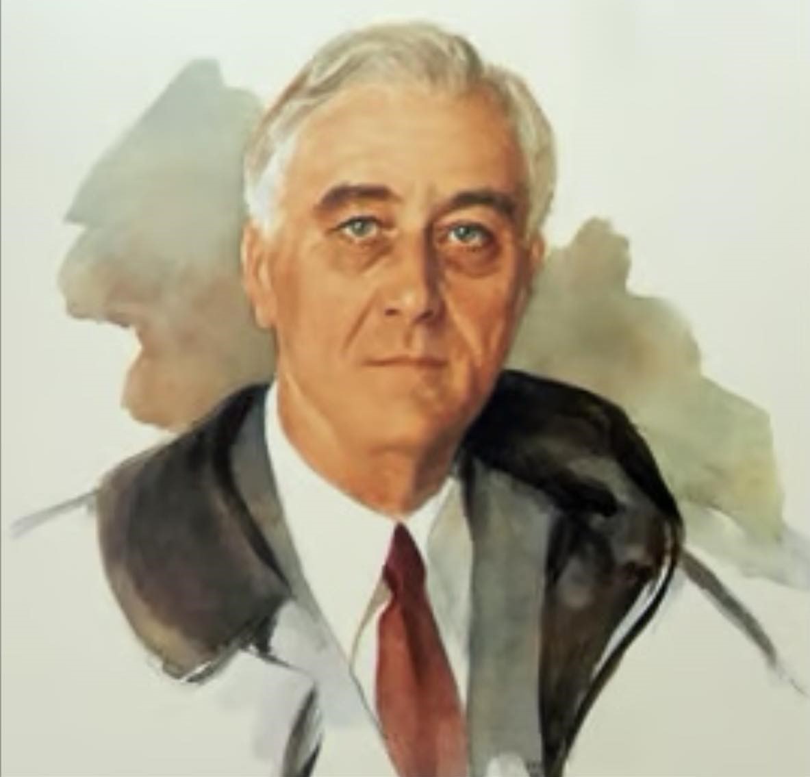 FDR's unfinished portrait.