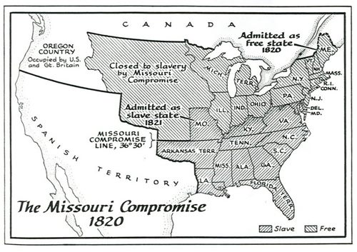 Missouri Compromise map.