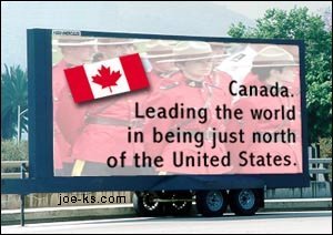 Silly Canadian billboard.