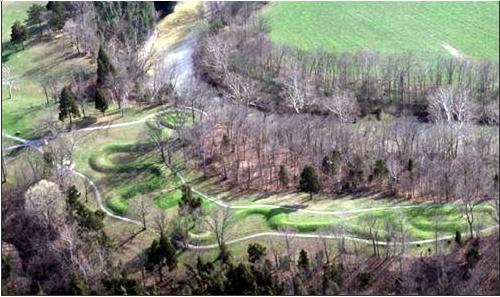 The Serpent Mound.