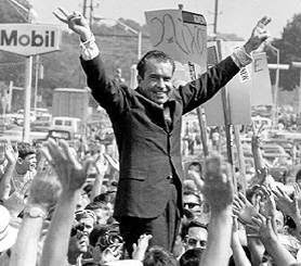 Nixon campaigning.