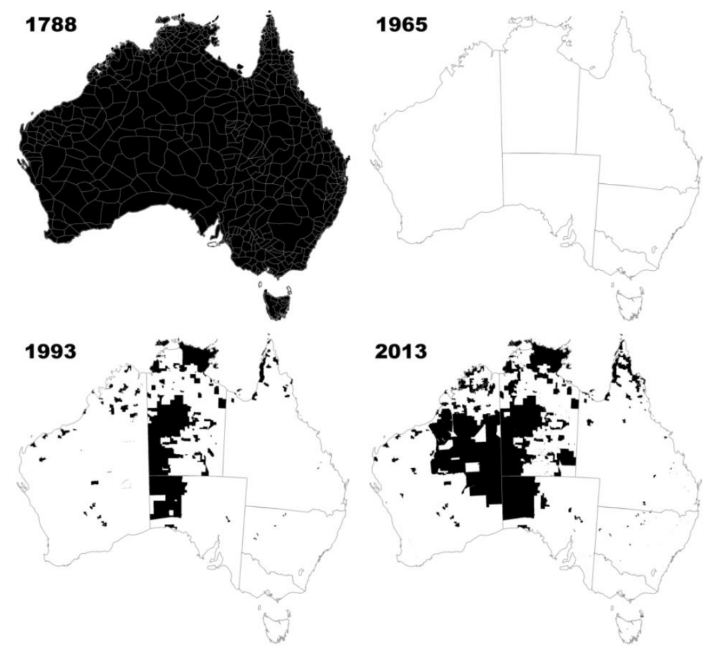 Aboriginal tribal lands.