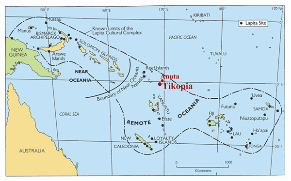 Range of the Lapita culture.