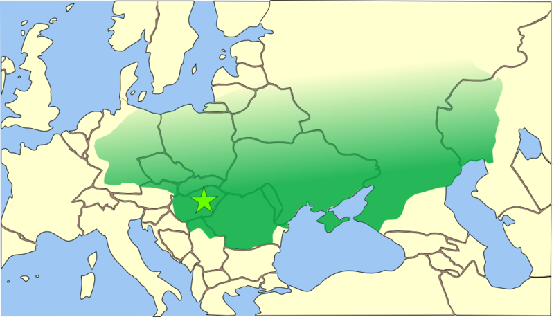 The Hun empire in 451.