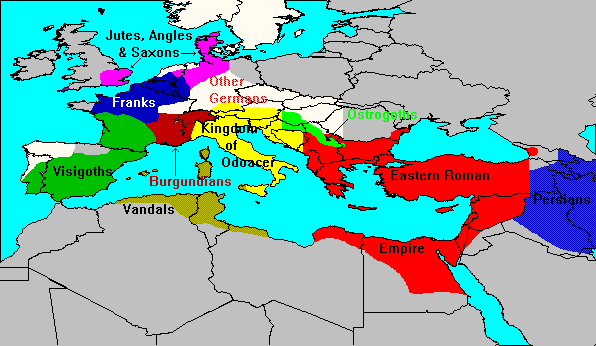 Europe, 486 A.D.